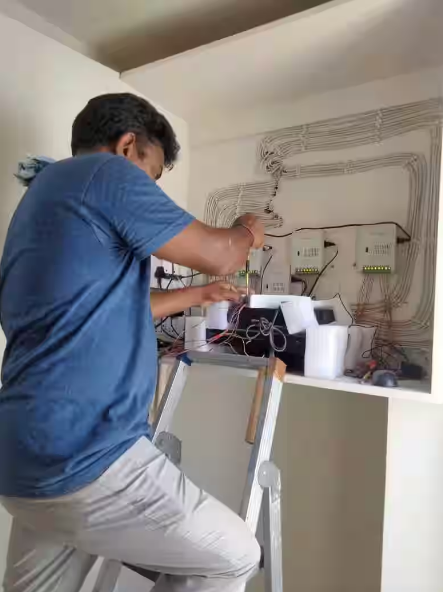 Electrical wiring and panel work by ND Construction in Burdwan